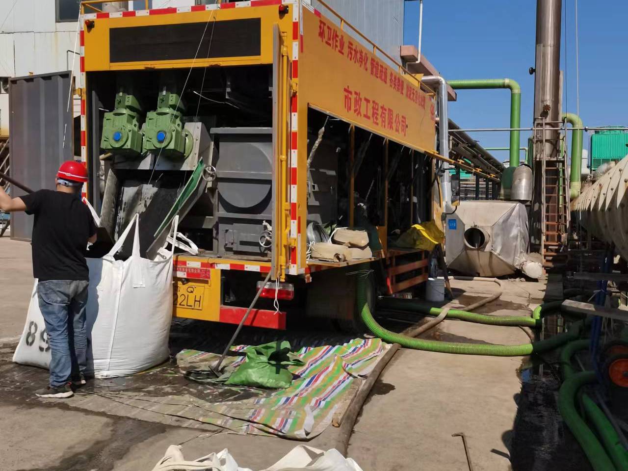 会宁淤泥压干处理